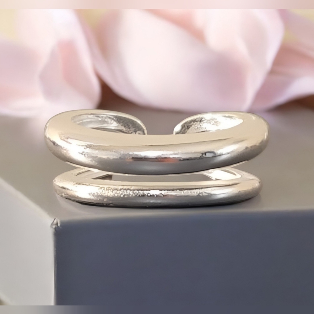 Sterling Silver Ring Geometric Womens Jewelry